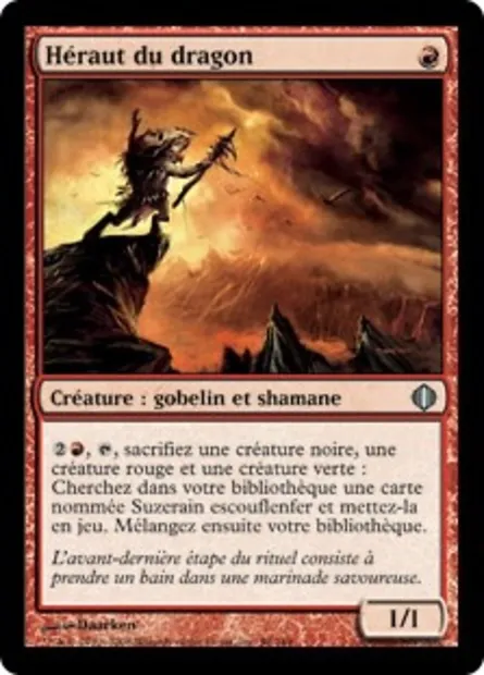 Héraut du dragon, carte Magic ALA 98 — extension Les éclats d'Alara