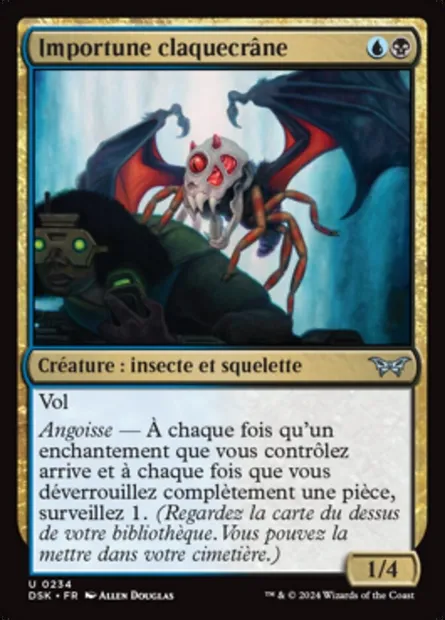 Importune claquecrâne, carte Magic DSK 234 — extension Duskmourn: House of Horror