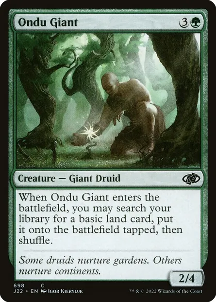 Ondu Giant, Magic card J22 698 — Jumpstart 2022 set