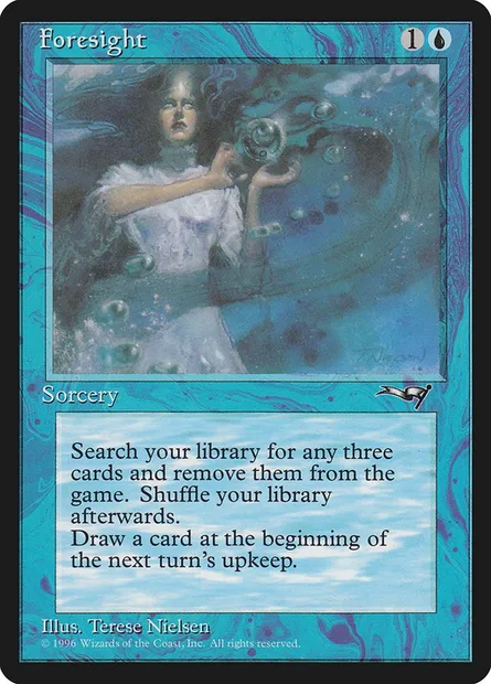 Prévoyance, carte Magic ALL 29a — extension Alliances