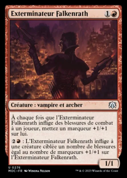 Exterminateur Falkenrath, carte Magic MOC 276 — extension March of the Machine Commander