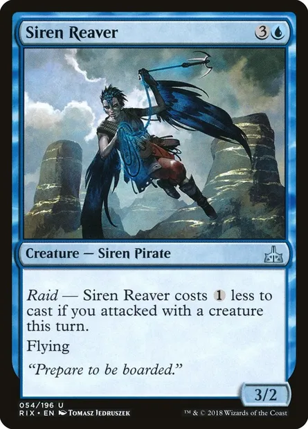 Siren Reaver, Magic card RIX 54 — Rivals of Ixalan set