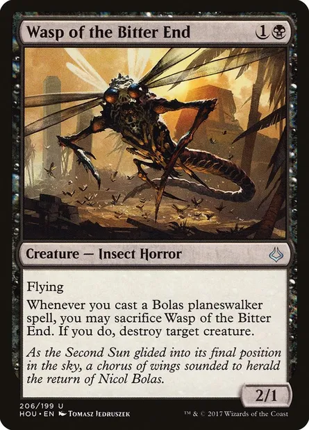 Wasp of the Bitter End, Magic card HOU 206 — Hour of Devastation set