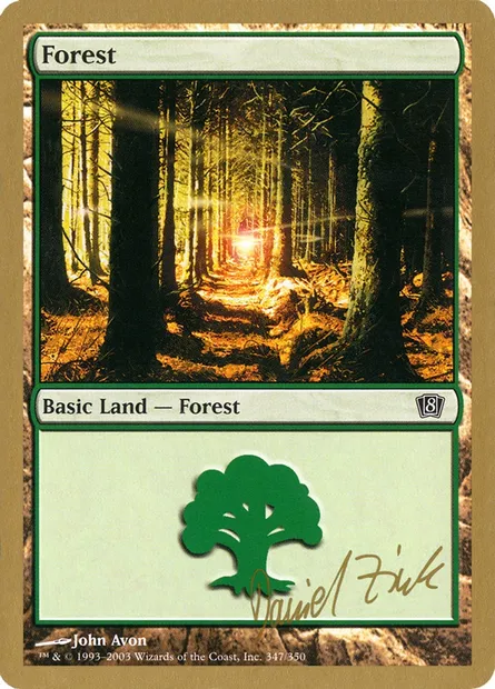 Forest, Magic card WC03 dz347 — World Championship Decks 2003 set