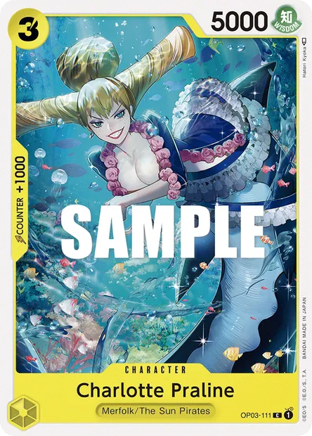 Charlotte Praline, One Piece card OP03-111 — PILLARS OF STRENGTH set