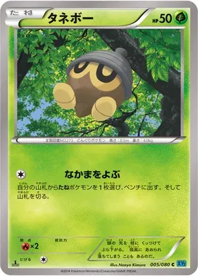 Seedot, Pokémon card XY2 005 — Wild Blaze set
