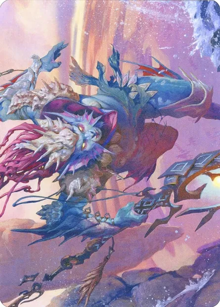 Umara Wizard // Umara Wizard, carte Magic AZNR 52 — extension Zendikar Rising Art Series