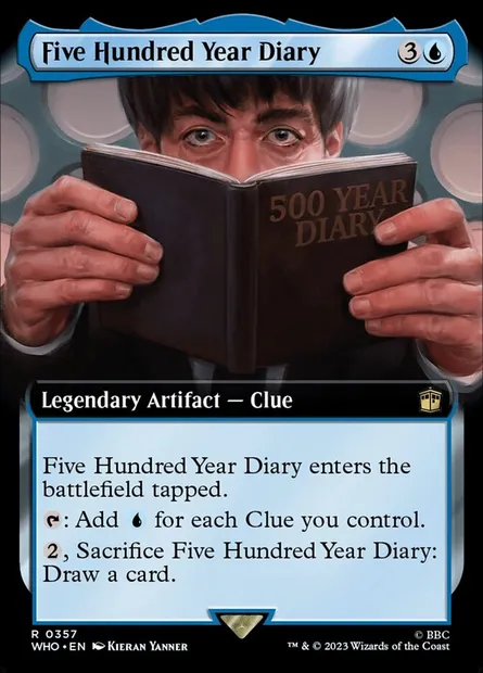 Five Hundred Year Diary, Magic card WHO 357 — Doctor Who set