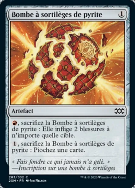 Bombe à sortilèges de pyrite, carte Magic 2XM 283 — extension Double Masters