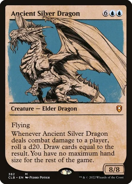 Ancient Silver Dragon, Magic card CLB 382 — Commander Legends: Battle for Baldur's Gate set