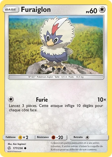 Furaiglon, carte Pokémon CEC 177 — extension Éclipse Cosmique