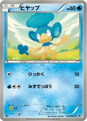 Panpour, Pokémon card BW1B 014 — White Collection set