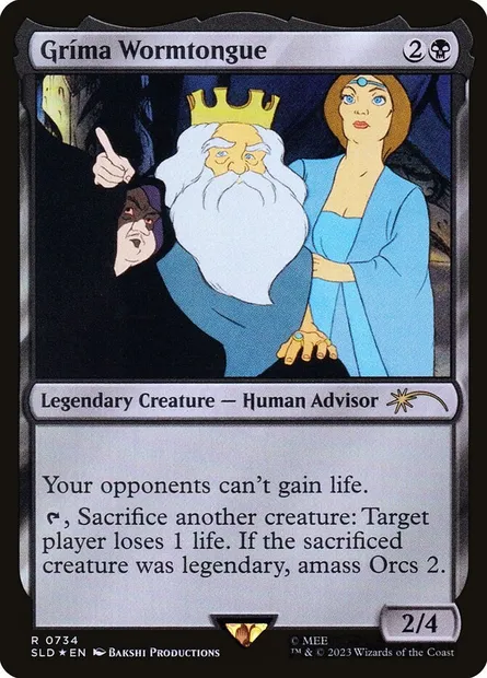 Gríma Wormtongue, Magic card SLD 734 — Secret Lair Drop set