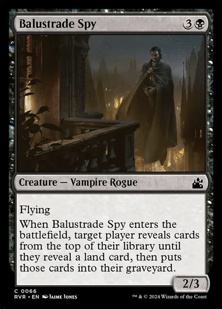 Balustrade Spy, Magic card RVR 66 — Ravnica Remastered set