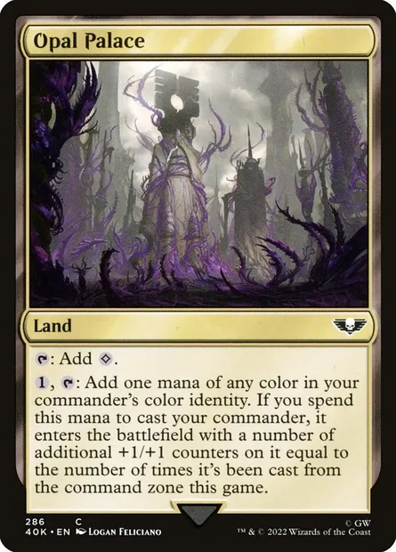 Opal Palace, Magic card 40K 286 — Warhammer 40,000 Commander set