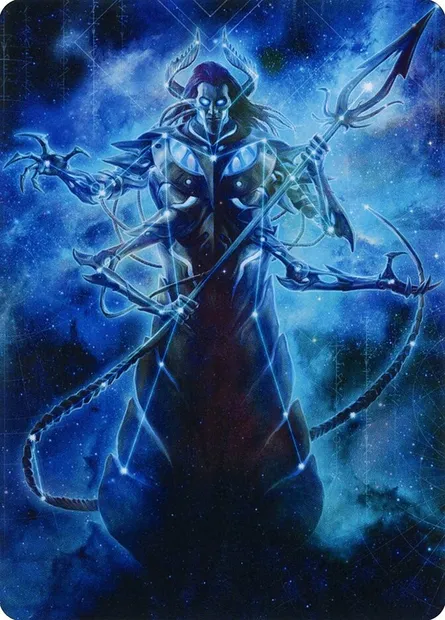 Heliod, the Warped Eclipse // Heliod, the Warped Eclipse, Magic card AMOM 60 — March of the Machine Art Series set