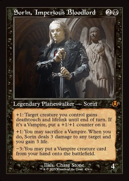 Sorin, Imperious Bloodlord, Magic card INR 476 — Innistrad Remastered set