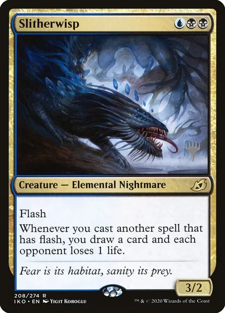 Slitherwisp, Magic card PIKO 208p — Ikoria: Lair of Behemoths Promos set