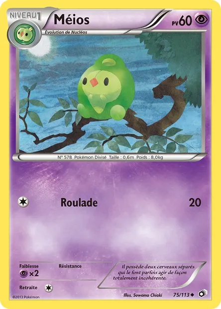 Méios, carte Pokémon LTR 75 — extension Legendary Treasures