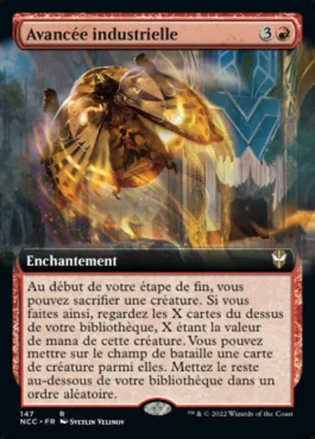 Avancée industrielle, carte Magic NCC 147 — extension New Capenna Commander