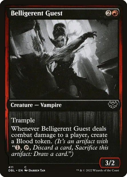 Convive belligérante, carte Magic DBL 411 — extension Innistrad : Double Programme