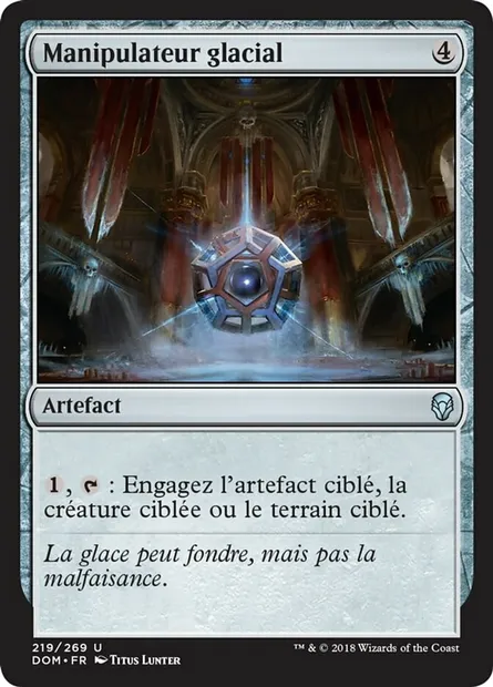 Manipulateur glacial, carte Magic DOM 219 — extension Dominaria