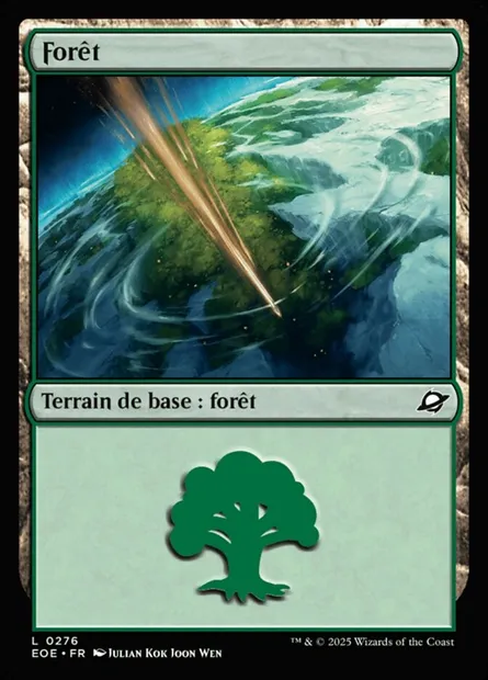 Forêt, carte Magic EOE 276 — extension Edge of Eternities