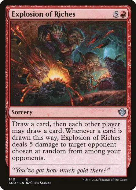 Explosion of Riches, Magic card SCD 140 — Starter Commander Decks set
