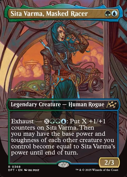 Sita Varma, Masked Racer, Magic card DFT 368 — Aetherdrift set