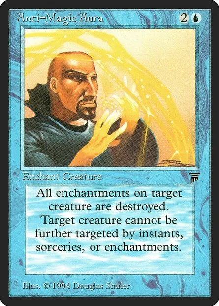 Aura d'antimagie, carte Magic LEG 45 — extension Legends