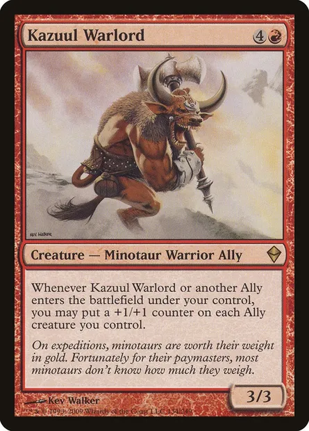 Kazuul Warlord, Magic card ZEN 134 — Zendikar set