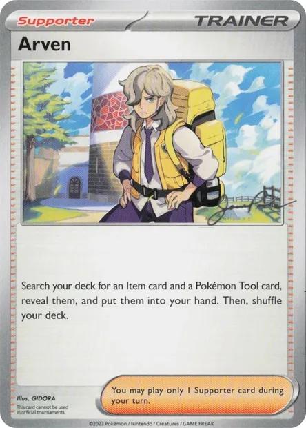 Arven, Pokémon card WCD24 ct327687 — World Championship Decks 2024 set