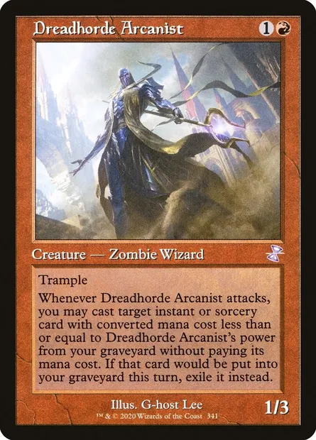 Dreadhorde Arcanist, Magic card TSR 341 — Time Spiral Remastered set