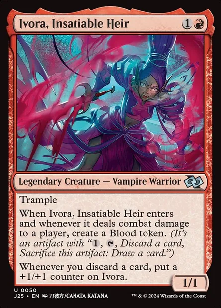 Ivora, Insatiable Heir, Magic card J25 50 — Foundations Jumpstart set