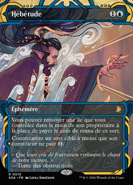 Hébétude, carte Magic SOA 15 — extension Secrets of Strixhaven Mystical Archive