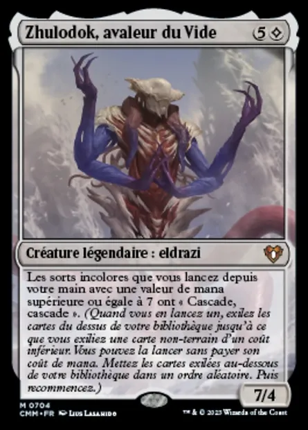 Zhulodok, avaleur du Vide, carte Magic CMM 704 — extension Commander Masters