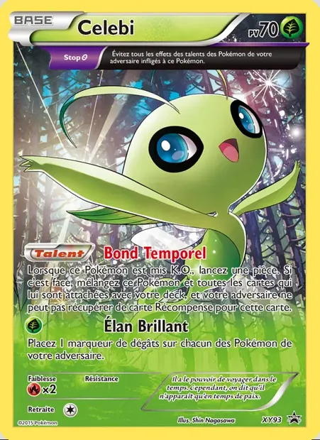 Celebi, carte Pokémon XY 93 — extension Promo XY