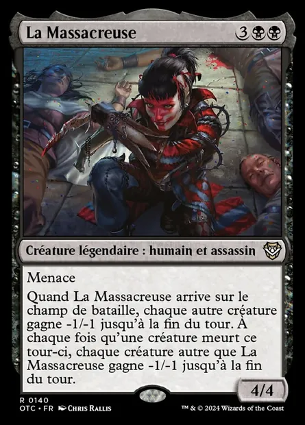 La Massacreuse, carte Magic OTC 140 — extension Outlaws of Thunder Junction Commander