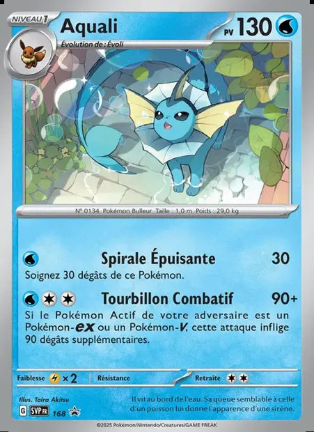 Aquali, carte Pokémon PR-SV 168 — extension SVP Black Star Promos