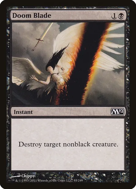 Doom Blade, Magic card M12 95 — Magic 2012 set