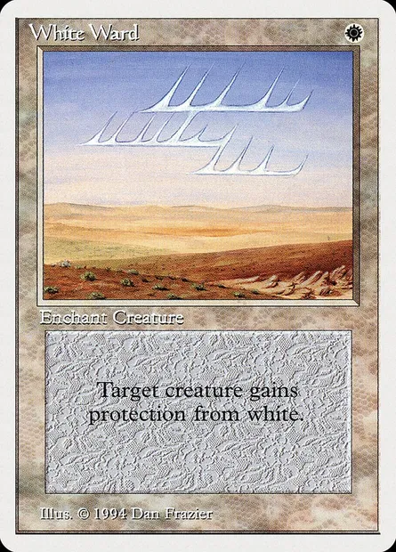 White Ward, Magic card SUM 45 — Summer Magic / Edgar set