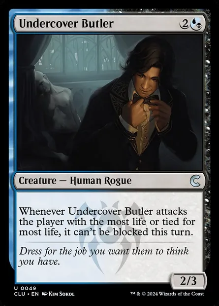 Undercover Butler, carte Magic CLU 49 — extension Ravnica: Clue Edition