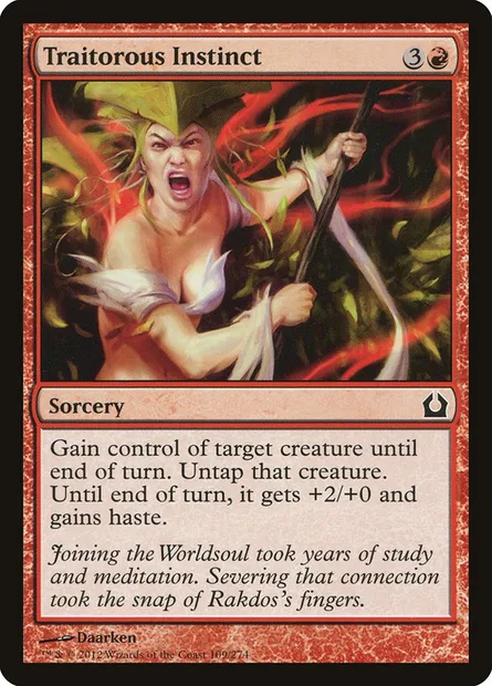 Traitorous Instinct, Magic card RTR 109 — Return to Ravnica set