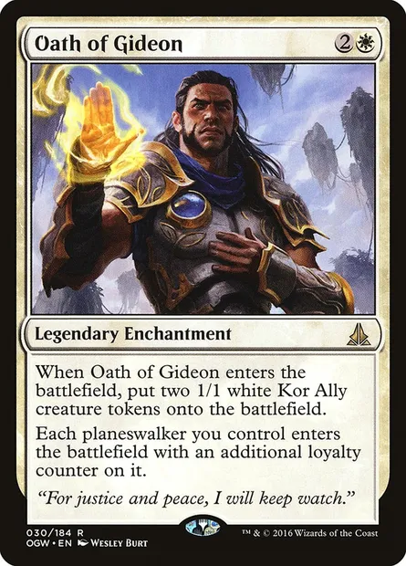 Oath of Gideon, Magic card OGW 30 — Oath of the Gatewatch set