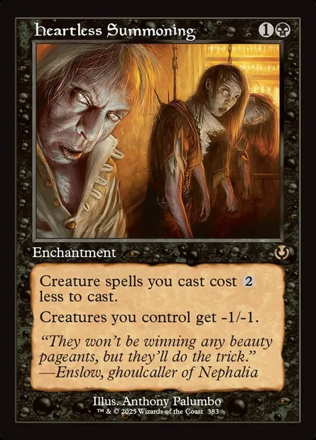 Invocation cruelle, carte Magic INR 383 — extension Innistrad Remastered