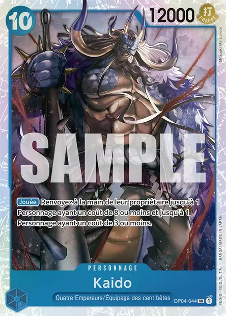 Kaido, carte One Piece OP04-044 — extension KINGDOMS OF INTRIGUE