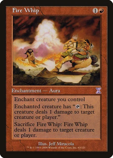 Fire Whip, Magic card TSB 63 — Time Spiral Timeshifted set