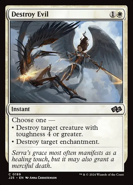 Destroy Evil, Magic card J25 189 — Foundations Jumpstart set