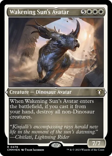 Wakening Sun's Avatar, Magic card CMM 476 — Commander Masters set