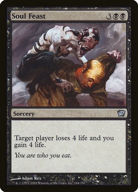 Soul Feast, Magic card 9ED 164★ — Ninth Edition set